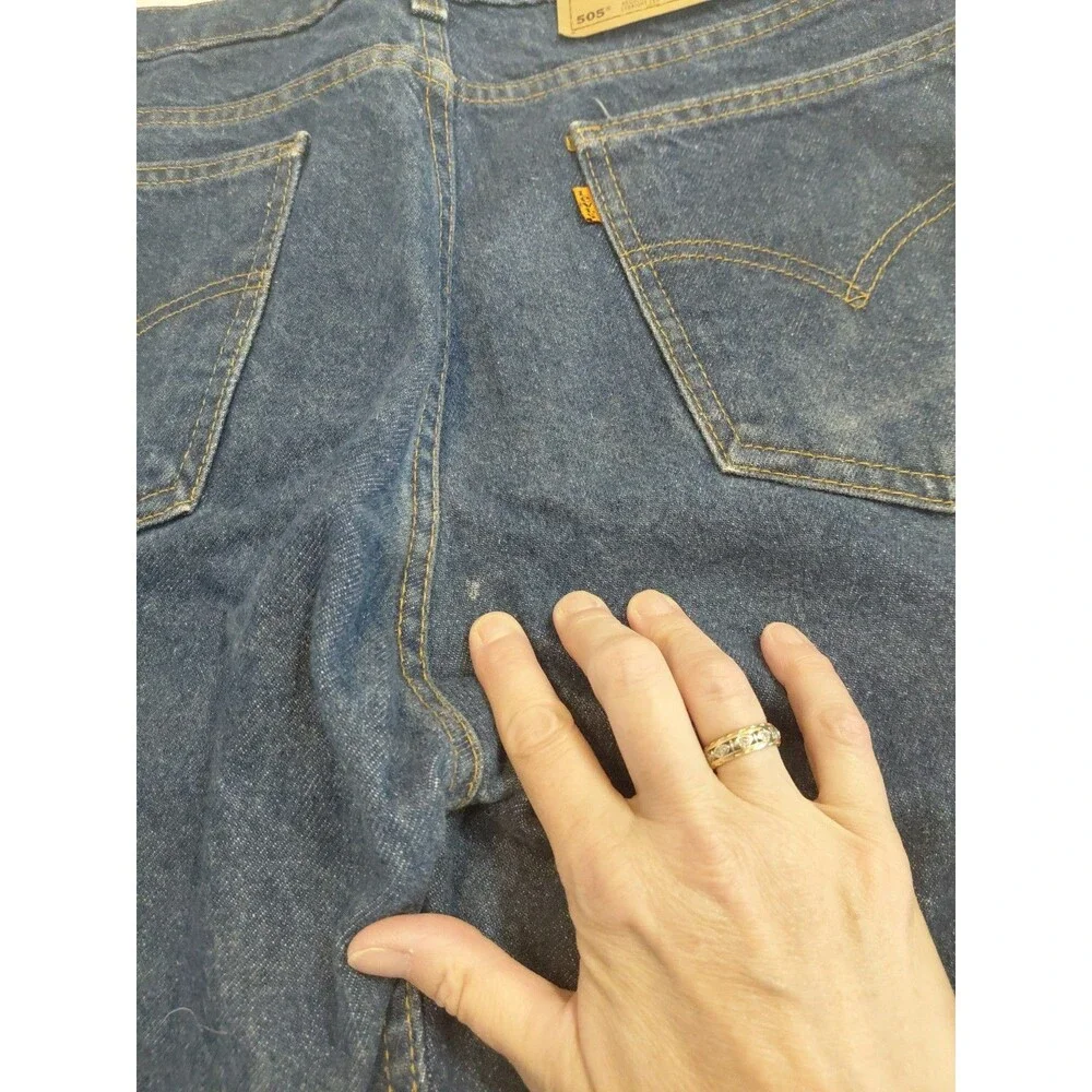 Levi's 505 Orange Tab Jeans Men's 36x30 (40505-0234) Light Wash Made in Mexico